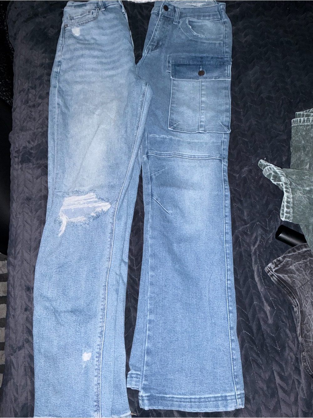 2 pairs of blue denim!